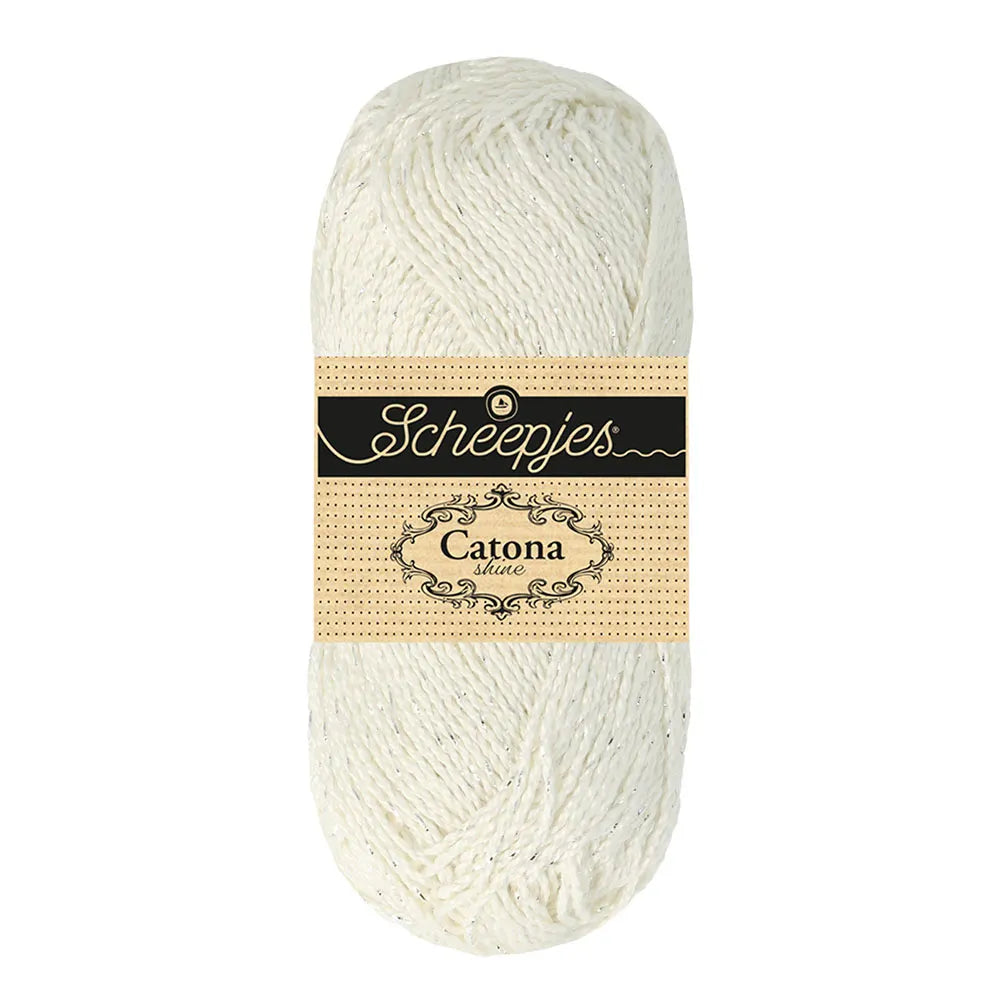 Shine Catona 50g - 105s Blanc nuptial argenté