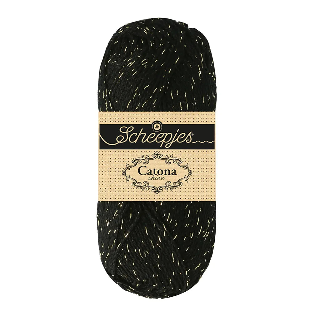 Shine Catona 50g - 110g Noir doré