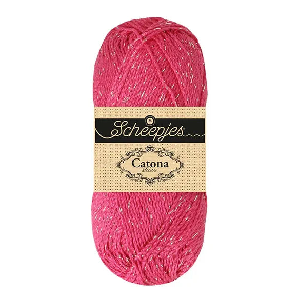 Shine Catona 50g - 114s Fushia argenté
