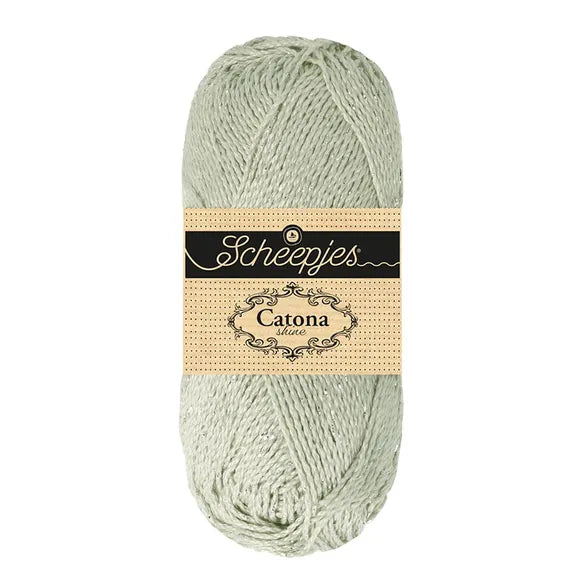 Shine Catona 50g - 172s Argent clair argenté