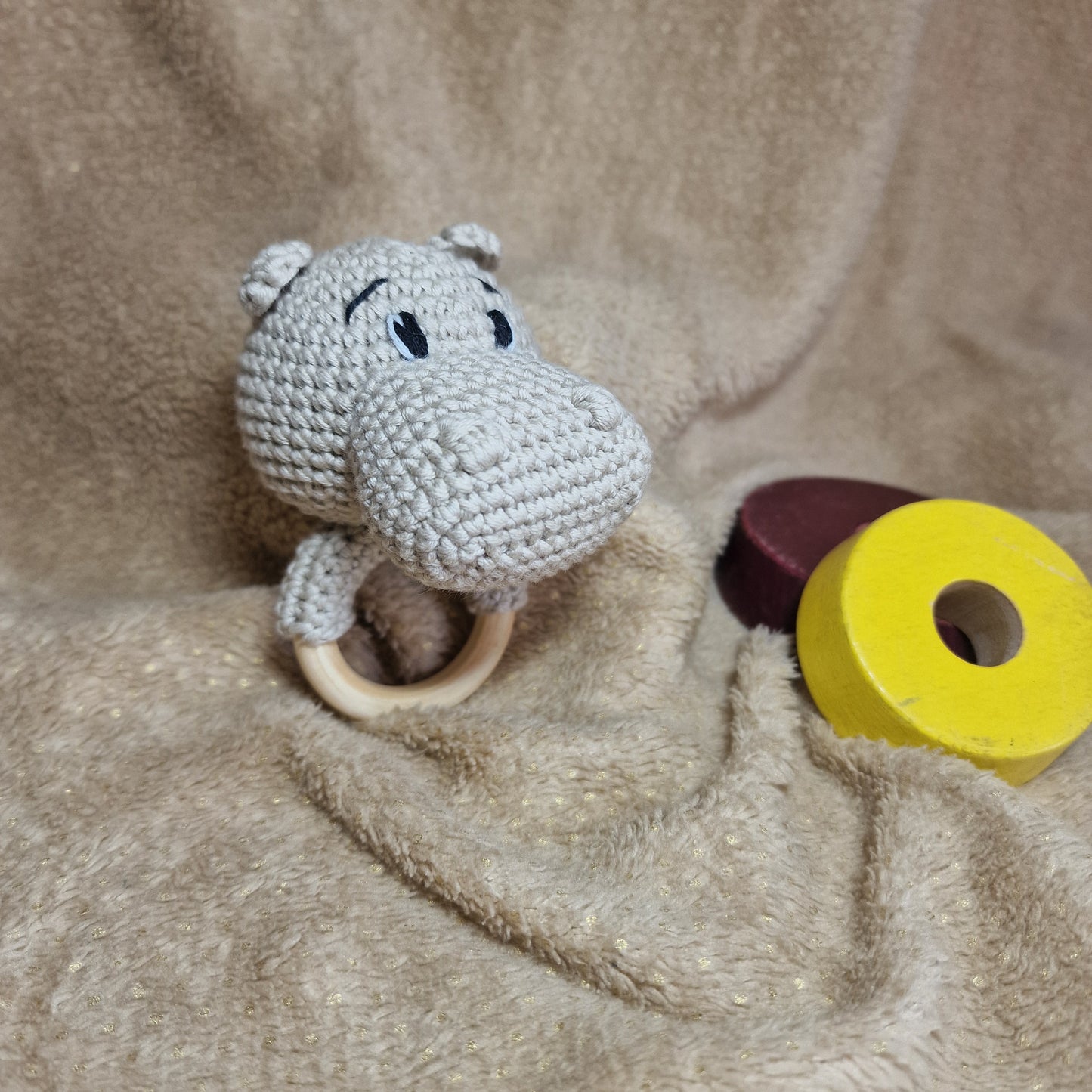 Pattern Hochet Hippopotame