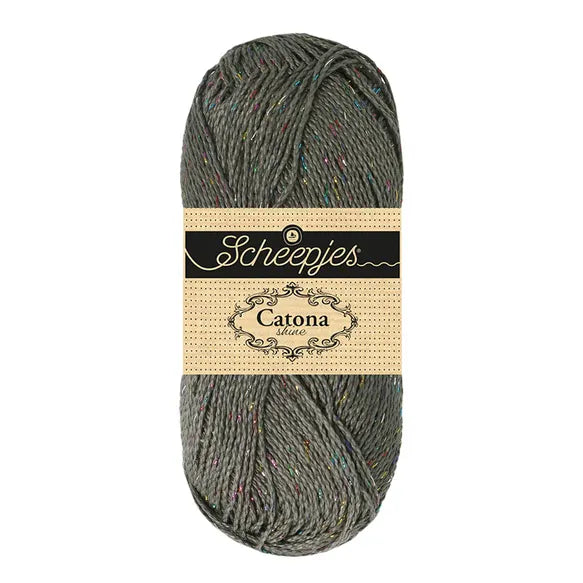 Shine Catona 50g - 242r Gris métal arc-en-ciel