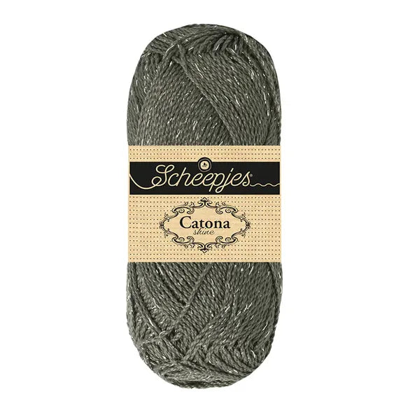 Shine Catona 50g - 242s Gris métal argenté
