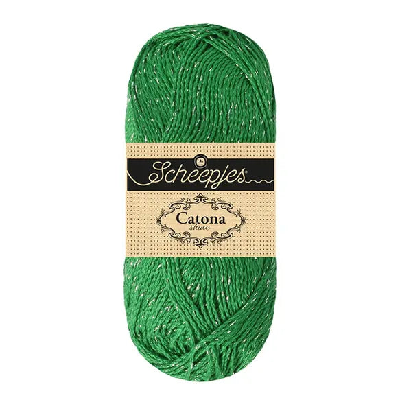 Shine Catona 50g - 515s Vert émeraude argenté