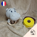 Pattern Hochet Hippopotame