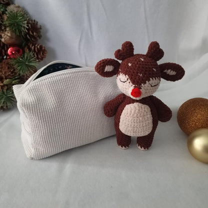 Kit DIY Renne de Noël format trousse de toilette