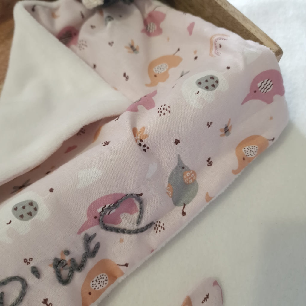 Doudou Elephant avec Broderie